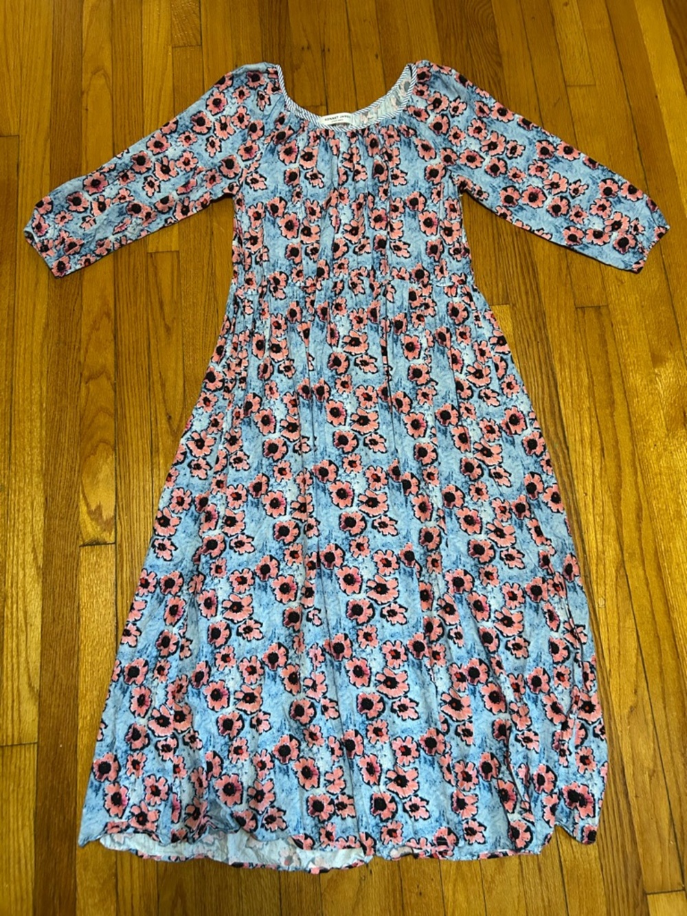 Sonnet James A Play Dress Watercolor Floral Multicolor Pockets Dress Size XXL - Picture 2 of 12